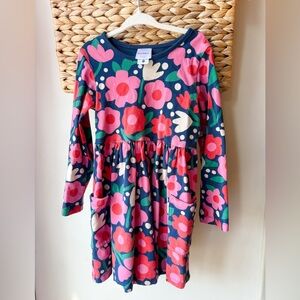 Hanna Andersson 100% Cotton Floral Girls Dress
